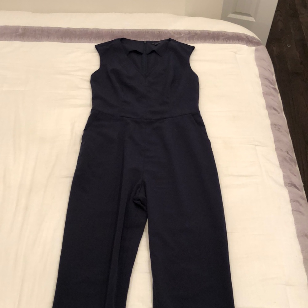 Navy blue jump suit